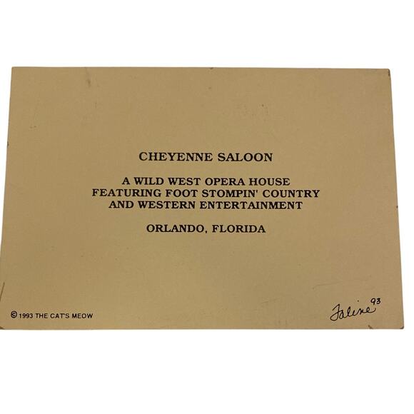 The Cat’s Meow 1993 Orlando Florida Series Lot of 2 –artist-signed Faline ’93 - Picture 3 of 5